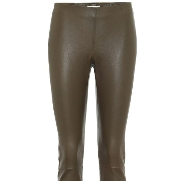 NWT Vince Leather Leggings Ankle Zip Pants - Picture 4 of 12